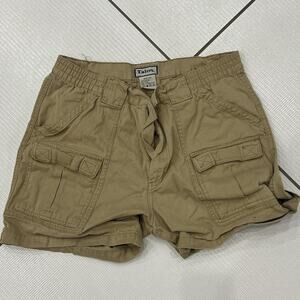 Tan talon cargo shorts